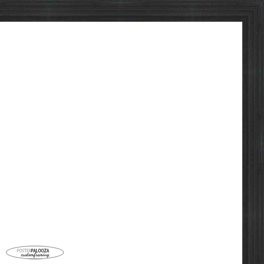 17x15 Traditional Black Complete Wood Picture Frame with UV Acrylic, Foam Board Backing, & Hardware