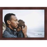 17x15 Traditional Mahogany Complete Wood Picture Frame with UV Acrylic, Foam Board Backing, & Hardware