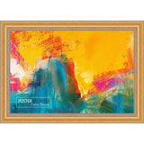 17x20 Traditional Gold Complete Wood Picture Frame with UV Acrylic, Foam Board Backing, & Hardware