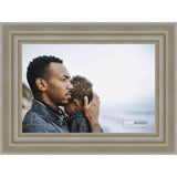 17x22 Traditional Silver Complete Wood Picture Frame with UV Acrylic, Foam Board Backing, & Hardware