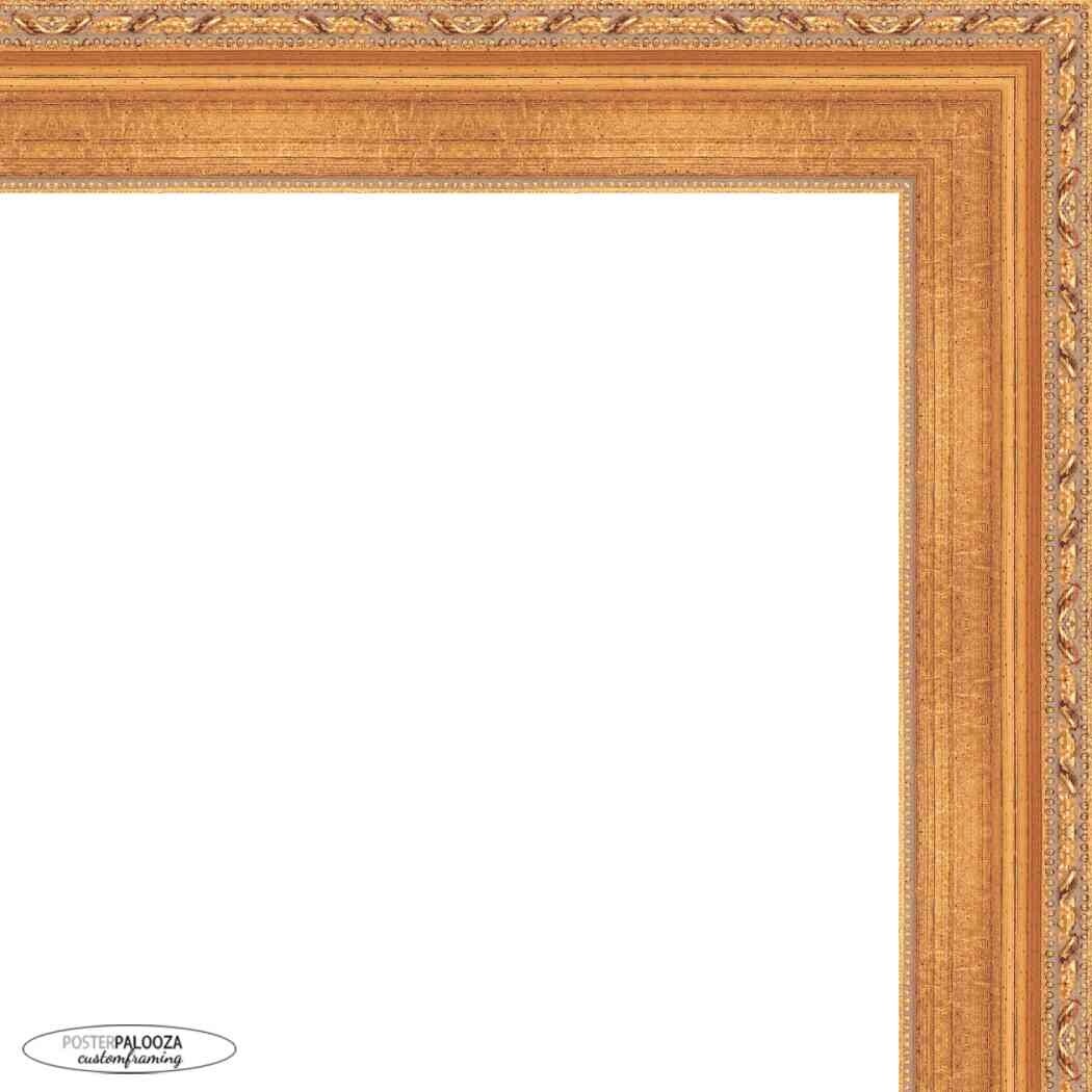 17x24 Traditional Antique Gold Complete Wood Picture Frame with UV Acrylic, Foam Board Backing, & Hardware