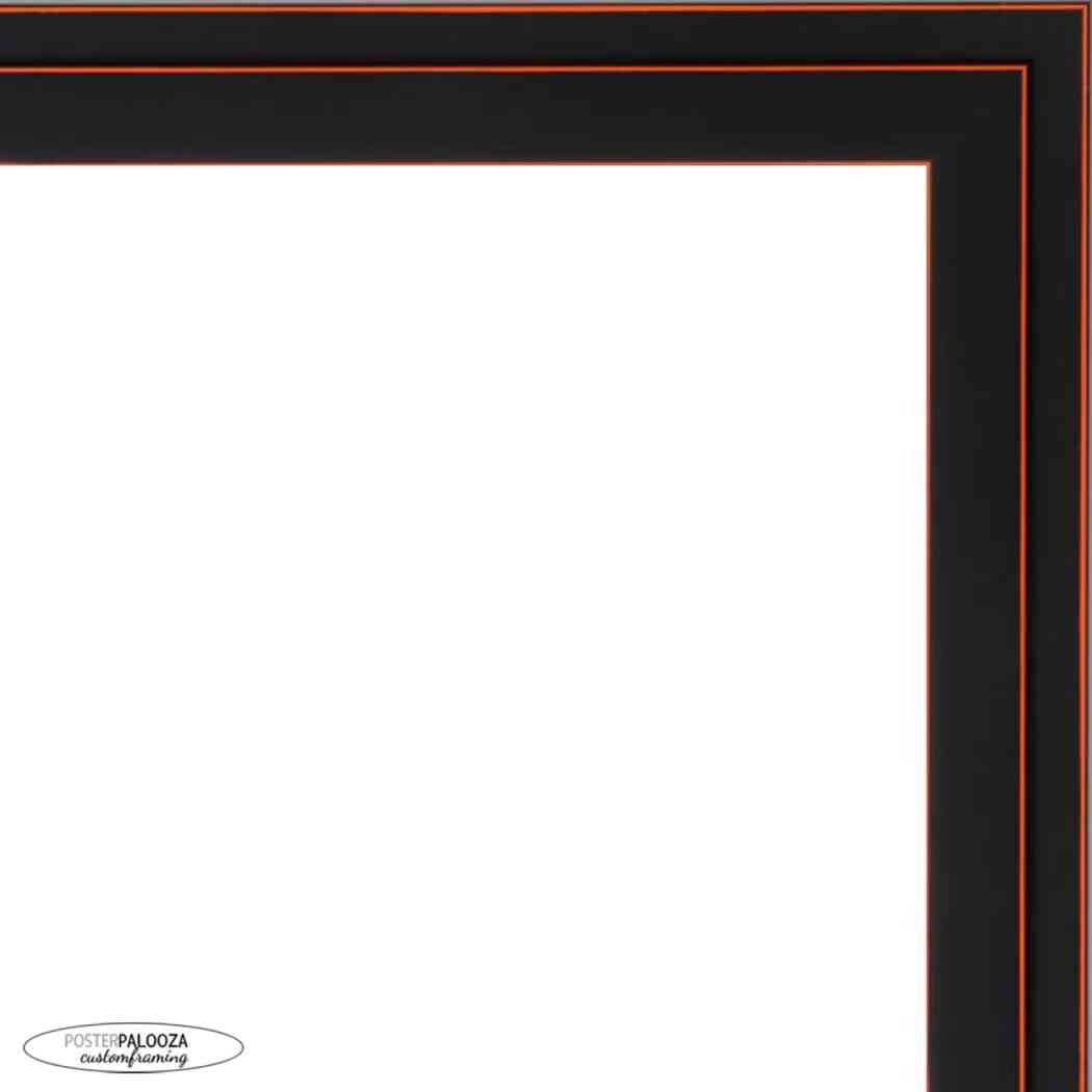 17x25 Contemporary Black Complete Wood Picture Frame with UV Acrylic, Foam Board Backing, & Hardware