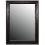17x35 Terra Cotta Mahogany Silver Trimmed Mirror