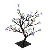 18" LED Lighted Japanese Sakura Blossom Flower Artificial Tree - Multi Color - N/A