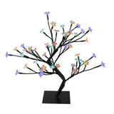 18" LED Lighted Japanese Sakura Blossom Flower Artificial Tree - Multi Color - N/A