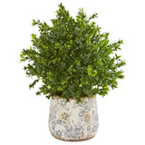 18" Sweet Grass Artificial Plant in Floral Vase (Indoor/Outdoor)