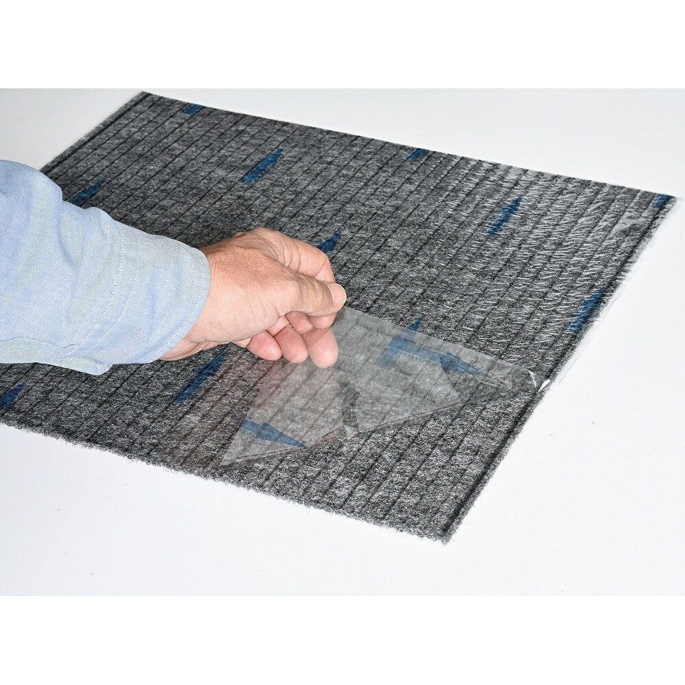 4urFloor 18"X18" Ribbed Carpet Tile Mocha (36sqft)