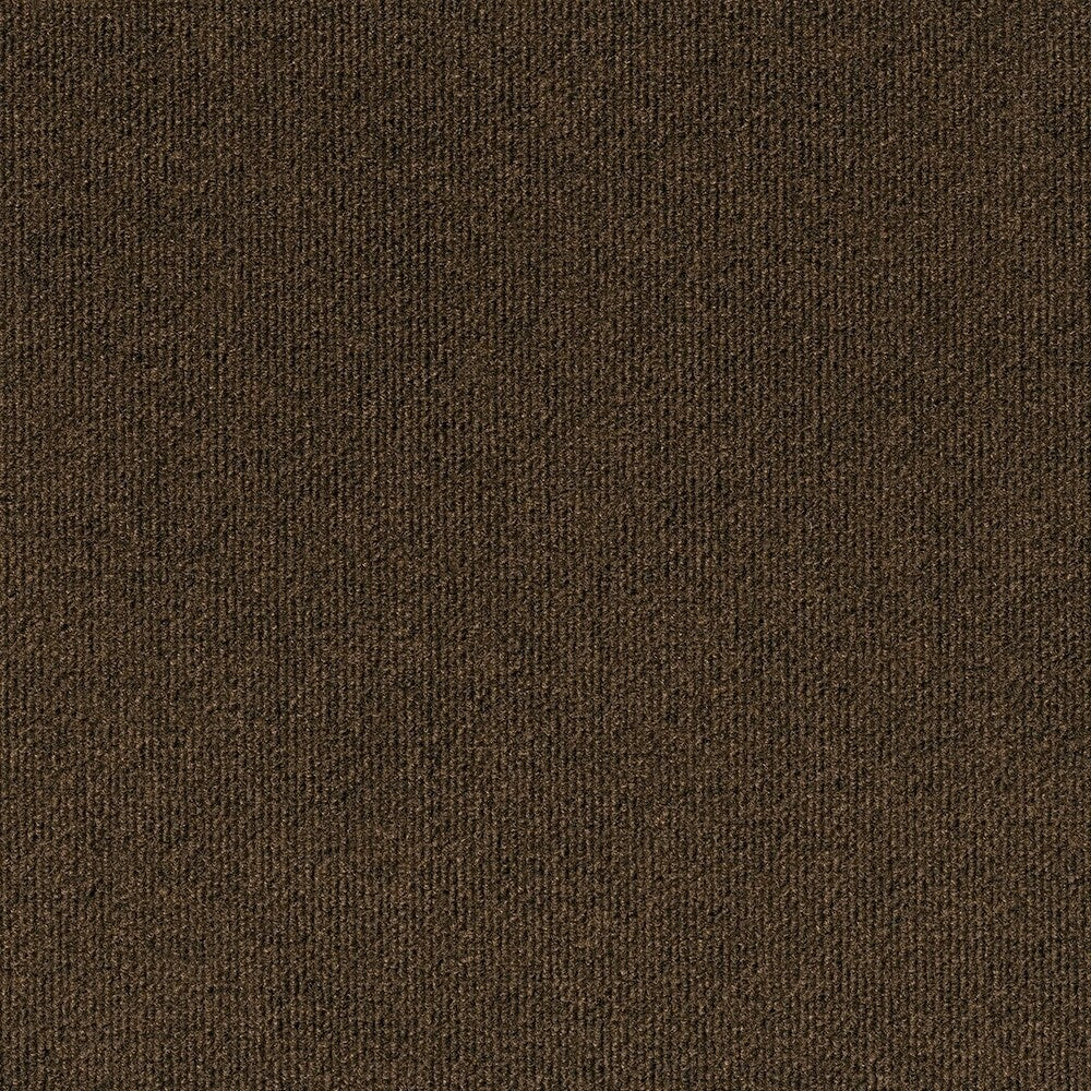 4urFloor 18"X18" Ribbed Carpet Tile Mocha (36sqft)