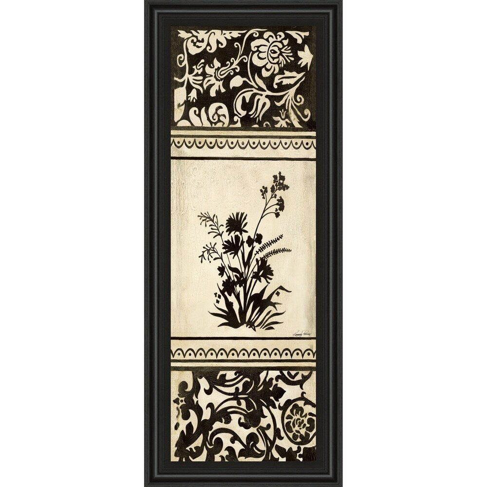 18 in. x 42 in. "Garden Shadow Il" By Kimberly Poloson Framed Print Wall Art