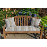 Sunbrella&reg; Stripe Fabric 1-Piece Indoor/Outdoor Square Throw Pillow, 18"W x 18"L, Dolce Oasis