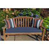 Sunbrella&reg; Stripe Fabric 1-Piece Indoor/Outdoor Square Throw Pillow, 18"W x 18"L, Dolce Oasis