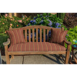 Sunbrella&reg; Stripe Fabric 1-Piece Indoor/Outdoor Square Throw Pillow, 18"W x 18"L, Dolce Oasis
