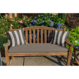 Sunbrella&reg; Stripe Fabric 1-Piece Indoor/Outdoor Square Throw Pillow, 18"W x 18"L, Dolce Oasis