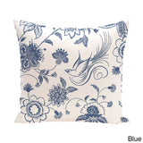 Traditional Bird Floral 18 x 18-inch Outdoor Pillow