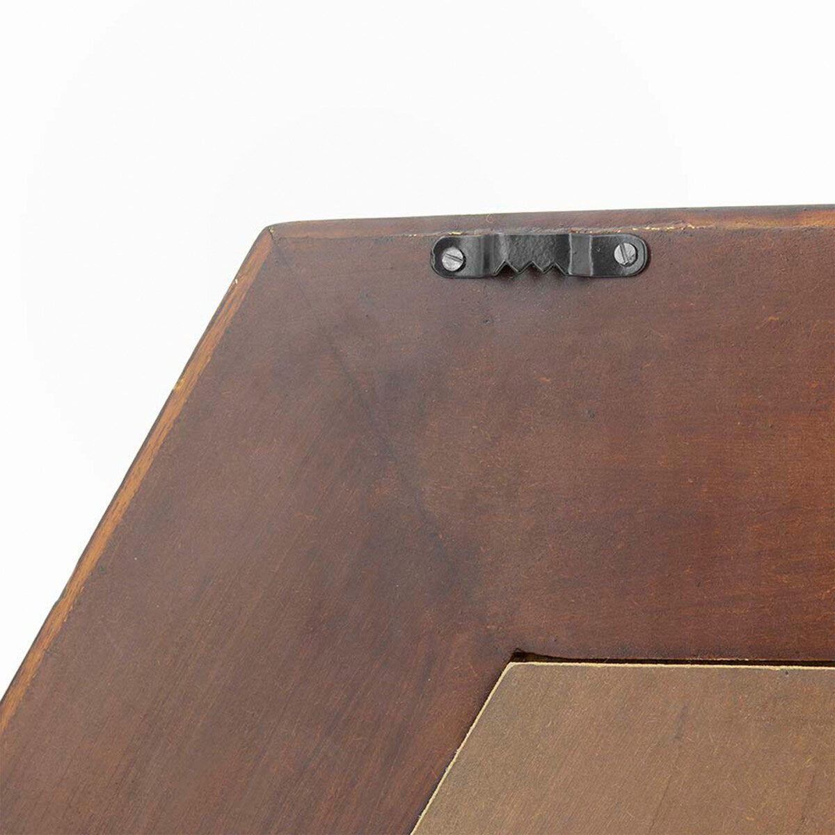 18.5" x 18.5" Hexagon Mirror with Solid Wood Frame