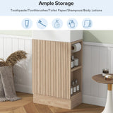 18.6" Bathroom Vanity with Sink, Bathroom Vanity Cabinet with Two-tier Shelf