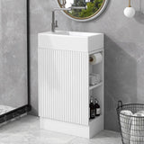 18.6" Bathroom Vanity with Sink, Two-tier Shelf