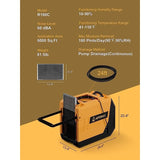 180 pt. Commercial Dehumidifiers in Yellow with Drain Hose and Pump