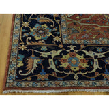 Shahbanu Rugs Antiqued Heriz Recreation Hand-Knotted Pure Wool Rug (8'10"x11'10")
