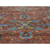 Shahbanu Rugs Antiqued Heriz Recreation Hand-Knotted Pure Wool Rug (8'10"x11'10")