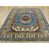 Shahbanu Rugs Hand-Knotted 100 Percent Wool Super Kazak Oriental Carpet (5'0"x7'2")