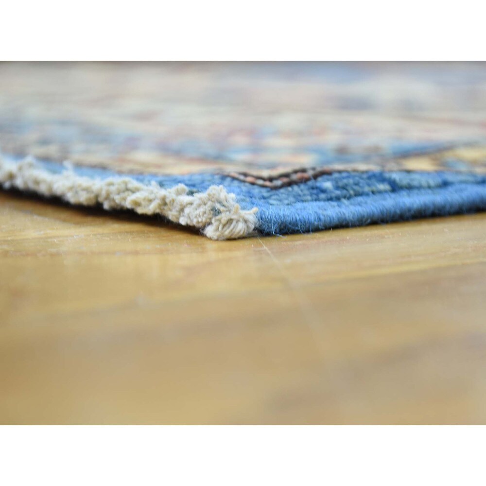 Shahbanu Rugs Hand-Knotted 100 Percent Wool Super Kazak Oriental Carpet (5'0"x7'2")
