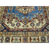 Shahbanu Rugs Hand-Knotted 100 Percent Wool Super Kazak Oriental Carpet (5'0"x7'2")