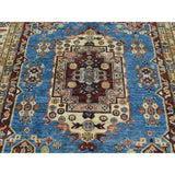 Shahbanu Rugs Hand-Knotted 100 Percent Wool Super Kazak Oriental Carpet (5'0"x7'2")