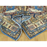 Shahbanu Rugs Hand-Knotted 100 Percent Wool Super Kazak Oriental Carpet (5'0"x7'2")