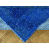 Shahbanu Rugs Hand-Knotted Pure Wool Overdyed Bakhtiari Worn Oriental Rug (5'5x9'1)