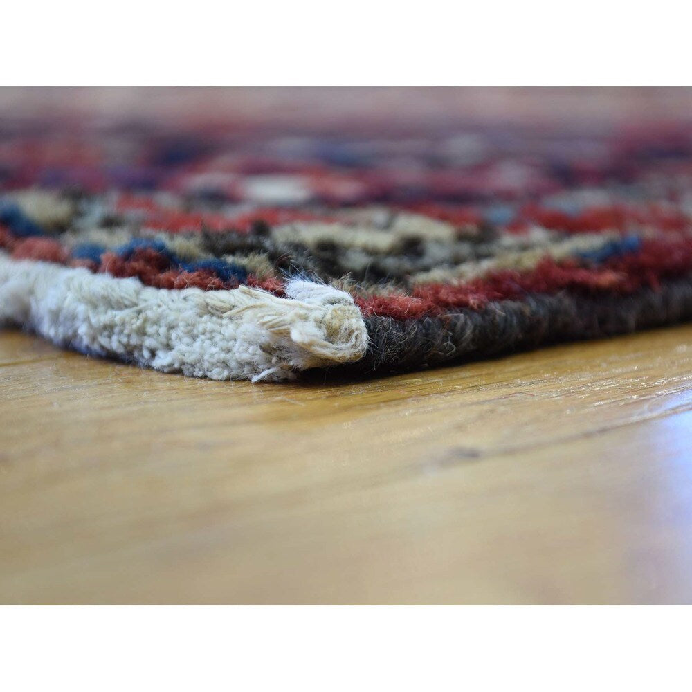 Shahbanu Rugs Semi-antique Persian Heriz Oversize Hand-knotted Rug (11'1 x 14'2)