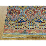 Shahbanu Rugs Hand-Knotted Super Kazak Pure Wool Khorjin Design Oriental Rug (2'8x4'5) - Multi