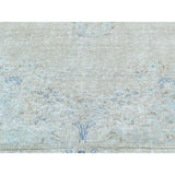 Shahbanu Rugs Kerman Whitewash Hand-knotted Wool Zero Pile Shaved Thin Rug (9'8 x 13'2)