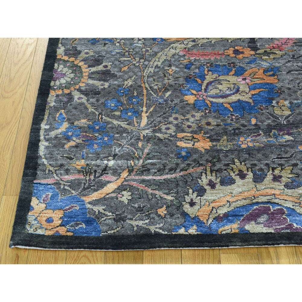Shahbanu Rugs Handmade Ancient Persian Design Wool And Silk Oriental Rug