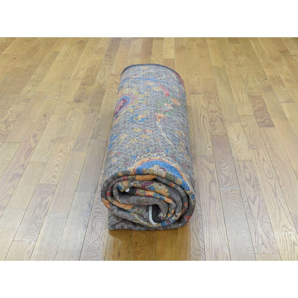 Shahbanu Rugs Handmade Ancient Persian Design Wool And Silk Oriental Rug