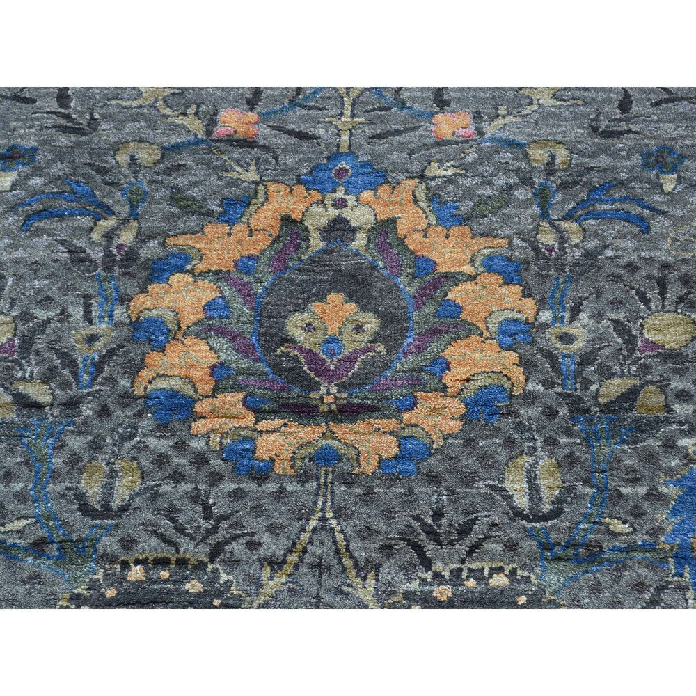 Shahbanu Rugs Handmade Ancient Persian Design Wool And Silk Oriental Rug