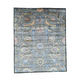 Shahbanu Rugs Handmade Ancient Persian Design Wool And Silk Oriental Rug