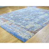 Shahbanu Rugs Multicolored Oxidized Wool and Silk Abstract Handmade Rug - Multi