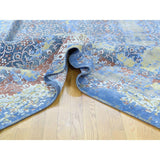 Shahbanu Rugs Multicolored Oxidized Wool and Silk Abstract Handmade Rug - Multi