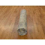 Shahbanu Rugs Pure Wool Vintage White Wash Persian Kerman Hand-Knotted Rug (10' x 13')