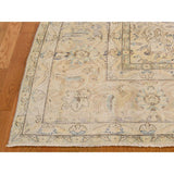Shahbanu Rugs Pure Wool Vintage White Wash Persian Kerman Hand-Knotted Rug (10' x 13')