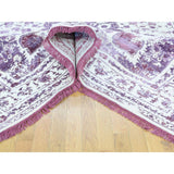 Shahbanu Rugs Wool and Silk Handmade Broken Persian Design Rug