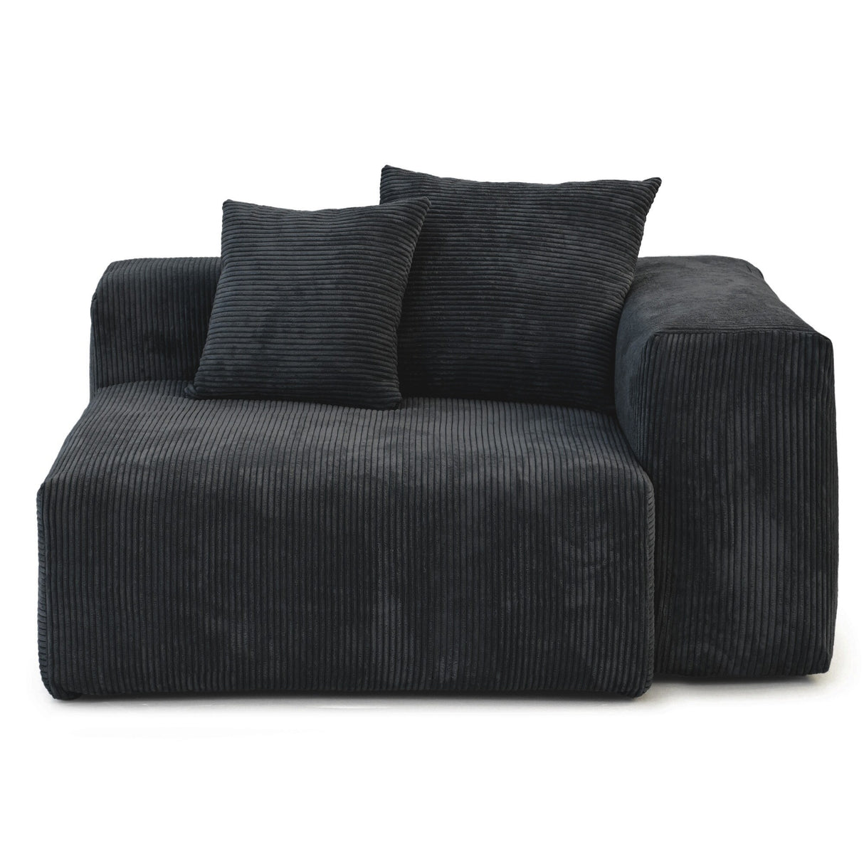 180'' Leathaire Upholstered Sofa Modular Sectional Sofa with Ottoman