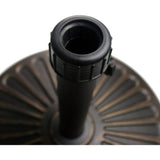 18" 30.2-lbs Heavy Duty Round Antiqued Umbrella Base for Patio
