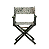 18" Director's Chair Black Frame-Garden Vine Natural - 21.75"W x 17"D x 33.75"H