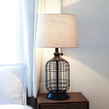 CO-Z 18" Industrial Birdcage Table Lamp, Set of 2