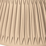 HomeRoots 18" Vintage Gold Shallow Drum Smocked Shantung Lampshade - 18"x18''x10''