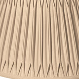 HomeRoots 18" Vintage Gold Shallow Drum Smocked Shantung Lampshade - 18"x18''x10''