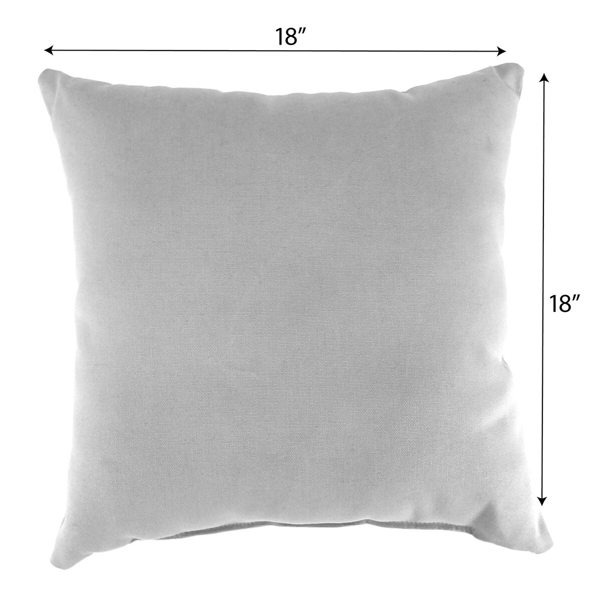 18" x 18" Hatched Solid Reversible Throw Pillow with Tassel Accent