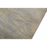 18' Grey Brush Veneer and Stainless Steel Bench